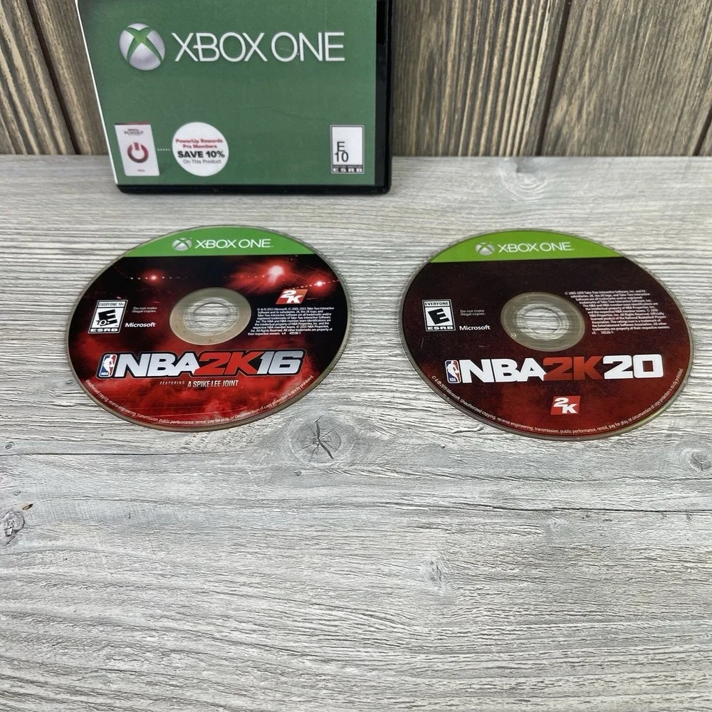 NBA 2K16 & NBA 2K20 Xbox One Game Bundle Very Good Condition Tested